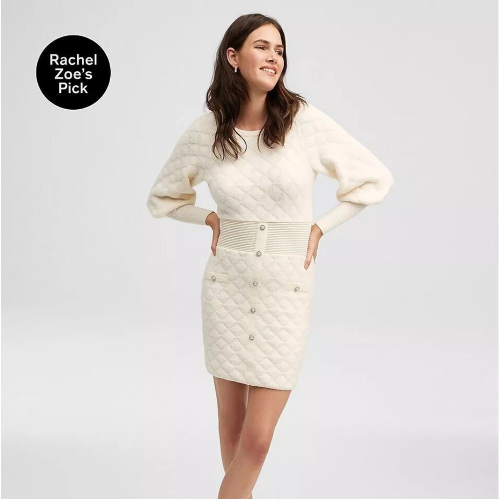 EXPRESS Swan Quilted Sweater Dress. NWOT. Perfect Holiday Dress! Size XL
